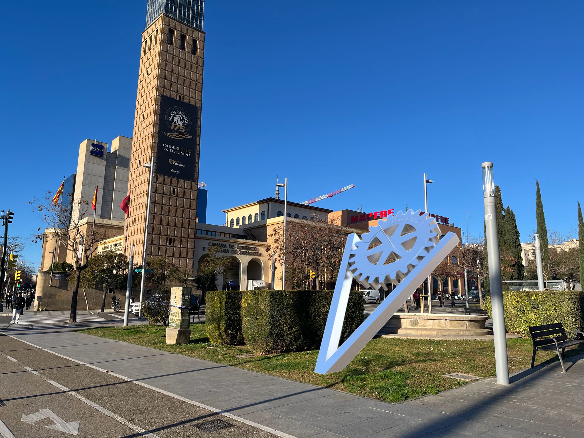 Reloj Solar de Acero Inoxidable - Rotary Zaragoza